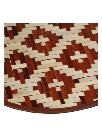 Kersten 6-delige set: placemats bruin/beige - Ø 35 cm