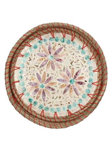 Kersten Dienblad bruin/meerkleurig - Ø 30 cm