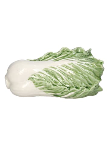 Kersten Figurka dekoracyjna "Pak Choi" w kolorze zielono-białym - 16 x 8,5 x 7,5 cm