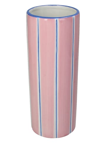 Kersten Vaas "Stripe" lichtroze - (H)23 x 9,2 cm