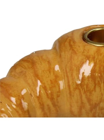 Kersten Świecznik "Croissant" w kolorze jasnobrązowym - 16,4 x 5,6 x 9 cm