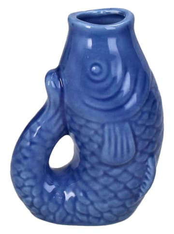 Kersten Vaas "Fish" blauw - (B)8 x (H)11 x (D)5,5 cm