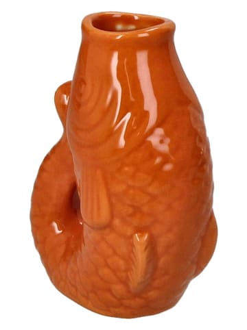 Kersten Vaas "Fish" lichtbruin - (H)11 x (D)5,5 cm