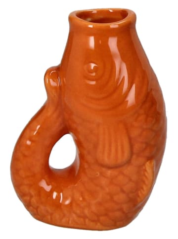 Kersten Vaas "Fish" lichtbruin - (H)11 x (D)5,5 cm