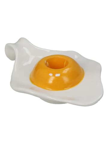 Kersten Kerzenständer "Egg" in Weiß/ Gold - (B)15 x (H)10 x (T)4 cm