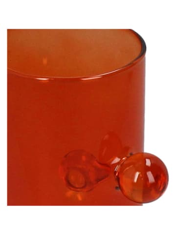 Kersten 2-delige set: vazen oranje - (H)15 x Ø 8,8 cm