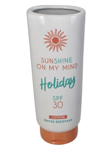 Kersten Vase "Sunscreen" in Weiß - (B)8 x (H)21 x (T)7 cm