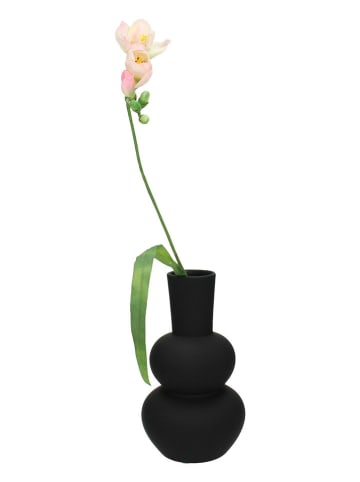 Kersten 2-delige set: vazen zwart - (H)20 x Ø 11 cm