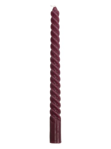 Kersten 2-delige set: staafkaarsen paars - 2x 4 stuks
