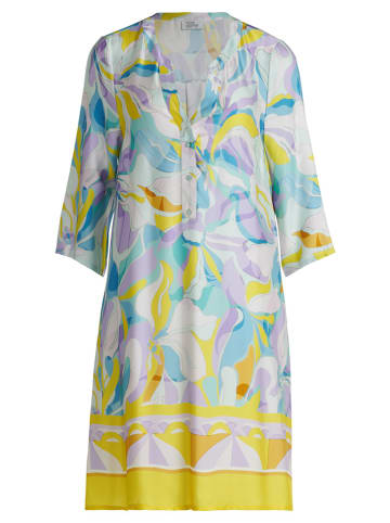 Vera Mont Kleid in Hellblau/ Gelb/ Lila