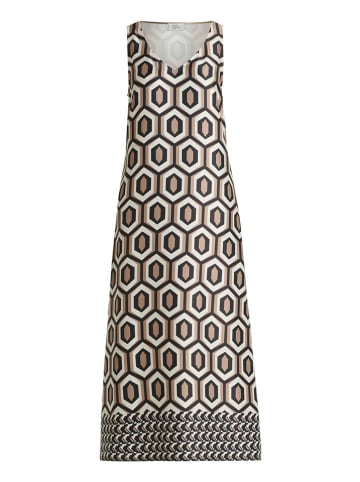Vera Mont Kleid in Beige/ Creme/ Dunkelbraun