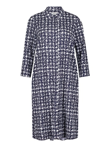 Vera Mont Kleid in Dunkelblau/ Weiß