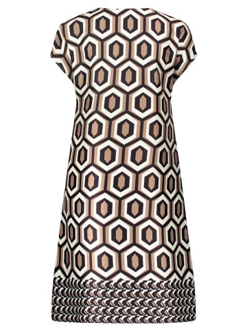 Vera Mont Kleid in Beige/ Creme/ Dunkelbraun