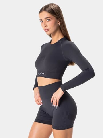 Carpatree Koszulka sportowa "Allure" w kolorze antracytowym