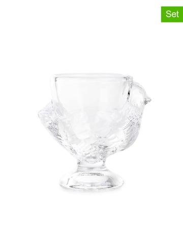 Homla 2er-Set: Eierbecher "Fabero" in Transparent - (H)7 cm