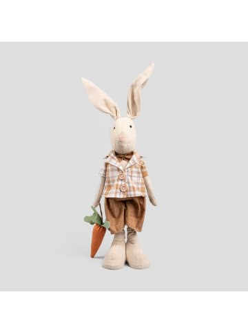 Homla Figurka dekoracyjna "Lupe" w kolorze jasnobrązowo-białym - wys. 68 cm