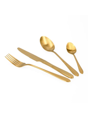Homla 16tlg. Edelstahl-Besteckset "Abele" in Gold