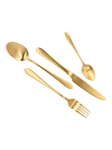 Homla 16tlg. Edelstahl-Besteckset "Abele" in Gold