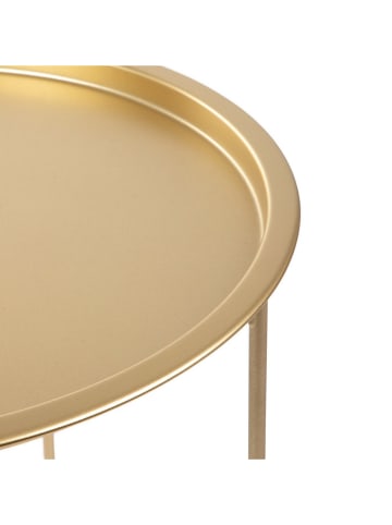 Homla Salontafel "Staldis" goudkleurig - (H)47 x Ø 47 cm