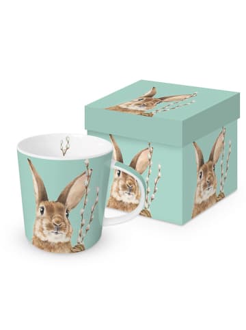 ppd Jumbotasse "Fred" in Mint/ Hellbraun - 350 ml