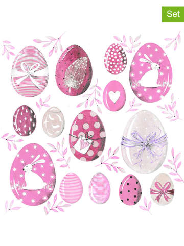 ppd Serwetki (40 szt.) "Easter" w kolorze biało-jasnoróżowym