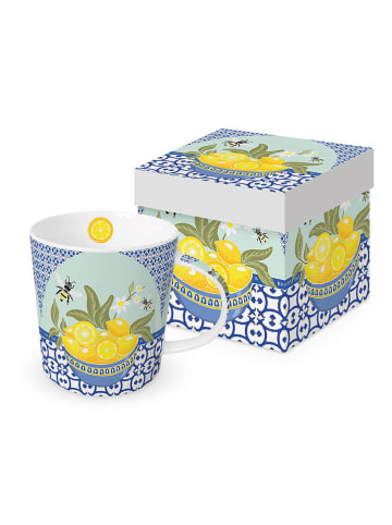 ppd Jumbotasse "Malaga" in Blau/ Gelb - 400 ml