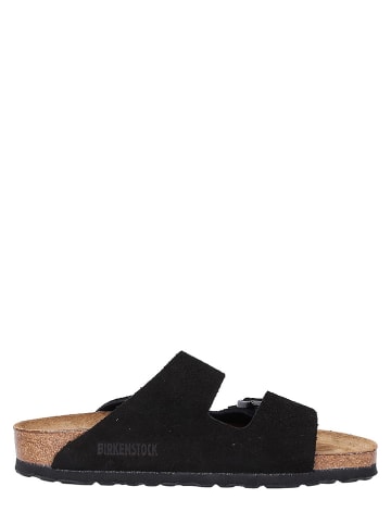 Birkenstock Skórzane klapki "Arizona" w kolorze czarnym