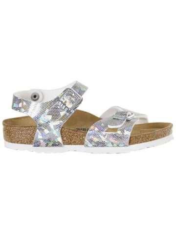 Birkenstock Sandały "Rio" w kolorze srebrnym