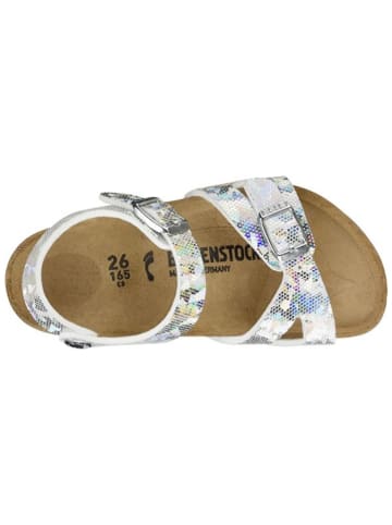 Birkenstock Sandalen "Rio" zilverkleurig