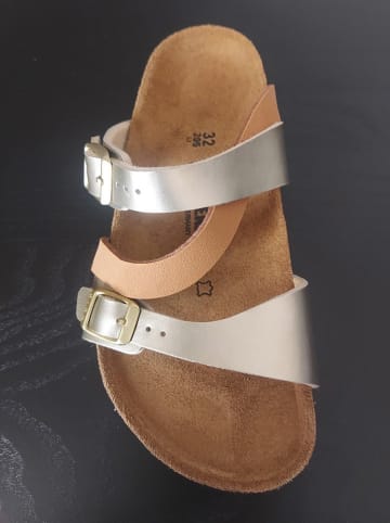 Birkenstock Klapki "Salina" w kolorze złoto-jasnobrązowym