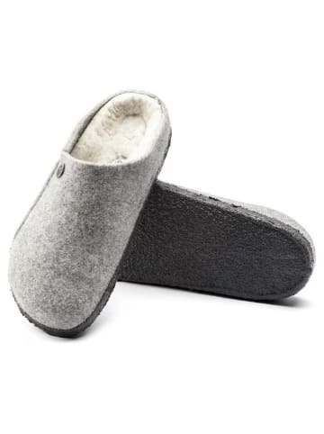 Birkenstock Leren clogs "Zermatt Shearling" grijs