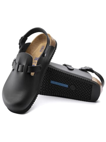 Birkenstock Leren clogs "Kay" zwart