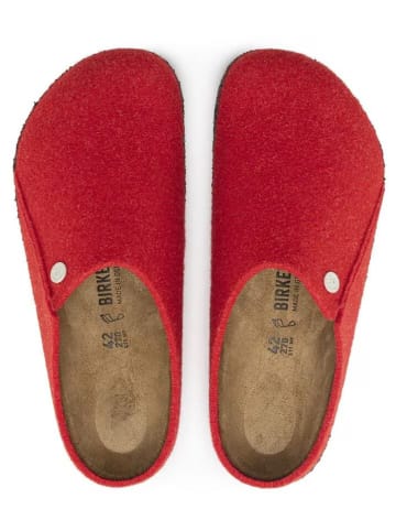 Birkenstock Leder-Clogs "Zermatt Standard" in Rot
