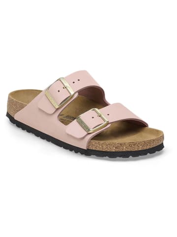 Birkenstock Leren slippers "Arizona" lichtroze