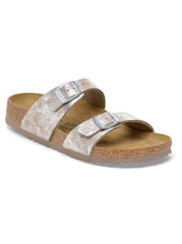 Birkenstock Slippers "Sydney" zilverkleurig
