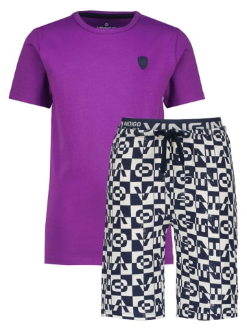 Vingino Pyjama in Schwarz/ Lila