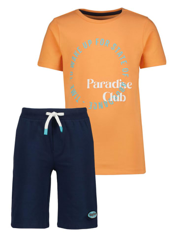 Vingino Pyjama in Dunkelblau/ Orange