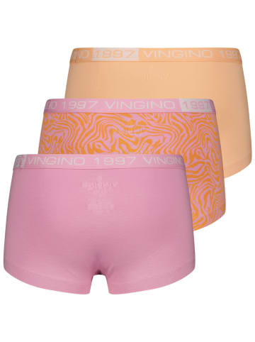 Vingino 3er-Set: Pantys in Orange/ Rosa