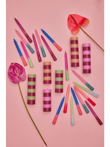 Rice 2er-Set: Kerzen in Bunt - 2x 3 Stück