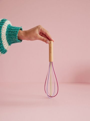 Rice Schneebesen in Lila/ Hellblau/ Rosa - (H)27 cm