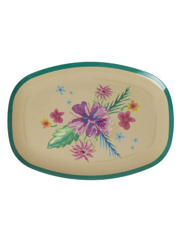 Rice Speiseteller in Beige/ Grün - (B)30 x (H)22 cm