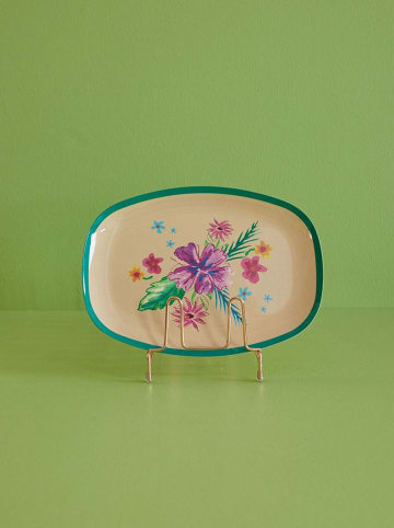 Rice Speiseteller in Beige/ Grün - (B)30 x (H)22 cm