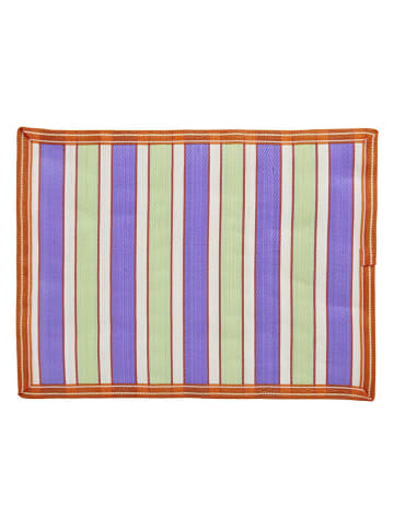 Rice Tischset in Grün/ Lila/ Orange - (L)32 x (B)42 cm