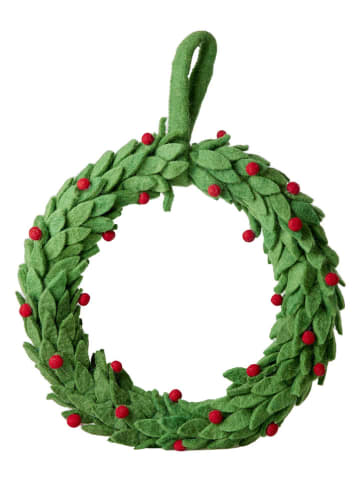 Rice Wanddecoratie groen - Ø 35 cm