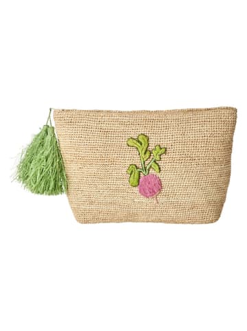 Rice Clutch in Hellbraun - (B)30 x (H)20 x (T)8 cm