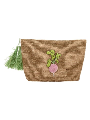 Rice Clutch lichtbruin - (B)30 x (H)20 x (D)8 cm