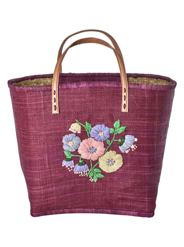 Rice Henkeltasche in Lila - (B)28 x (H)30 x (T)20 cm