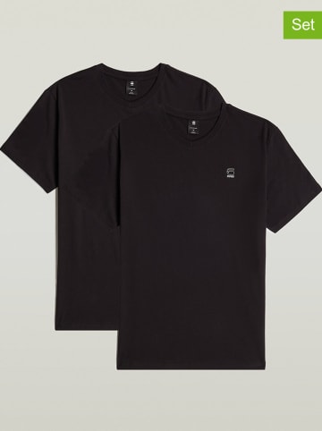 G-Star 2er-Set: Shirts in Schwarz