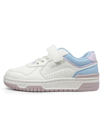 Levi´s Sneakers "Dereck" wit/lichtblauw/paars
