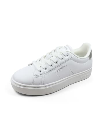Levi's Sneakers "Evelyn" wit/zilverkleurig